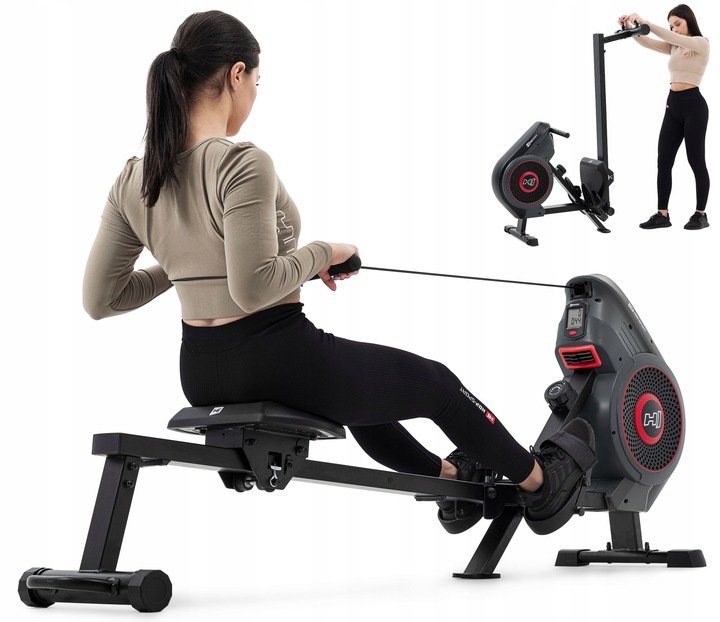 Wioślarz treningowy powietrzny składany regulacja