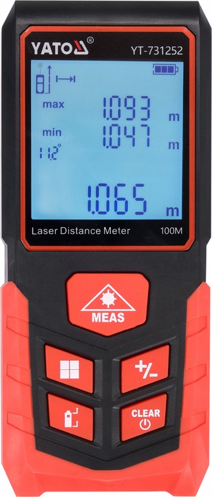 DALMIERZ LASEROWY CYFROWY MIERNIK ODLEGŁOŚCI 100M YATO