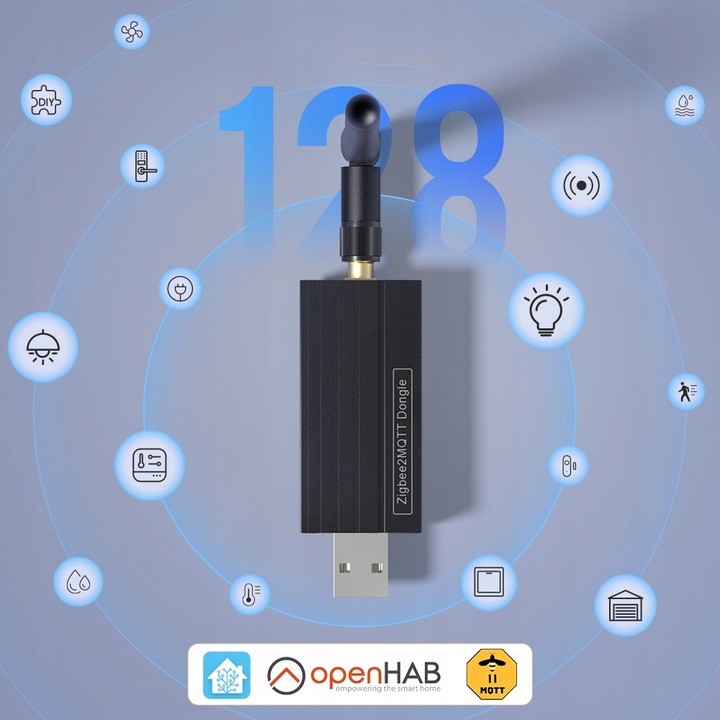 Koordynator Bramka Zigbee 3.0 USB CC2652P Antena Home Assistant