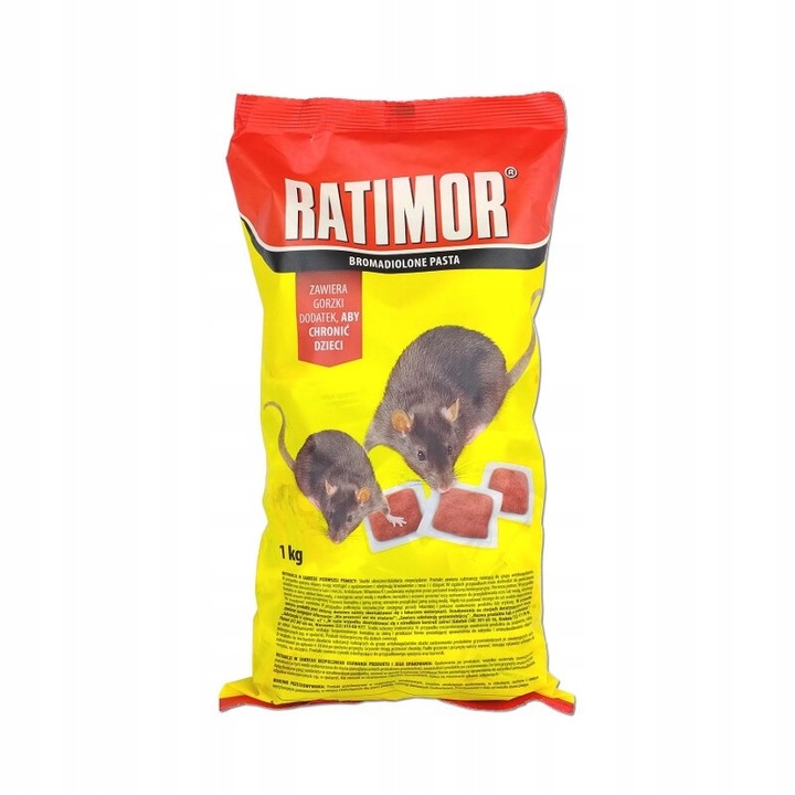 RATIMOR Trutka miękka pasta na szczury i myszy - Trucizna Bromadiolon