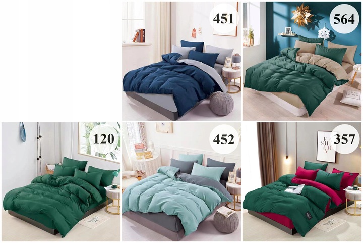 Komplet Pościeli 200x220 + 2Poszewki 70x80 Dwustronna Na Prezent Nowe Wzory