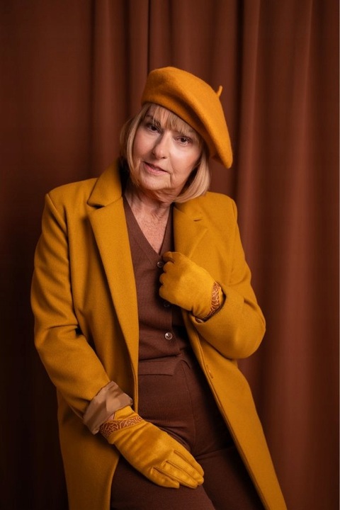 Beret damski wełniany Classic -klasyczny francuski antenka Czarny