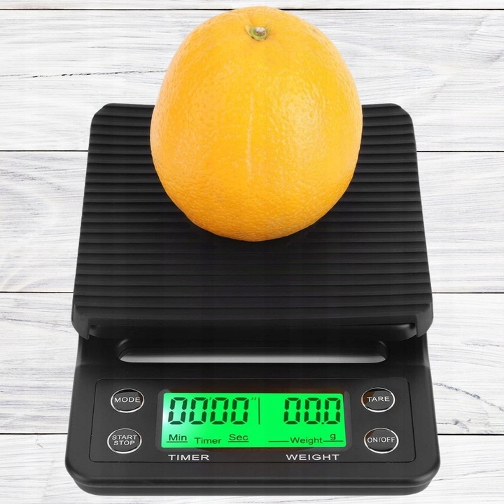 WAGA KUCHENNA ELEKTRONICZNA PRECYZYJNA Z WYŚWIETLACZEM 5000g 1g TIMER