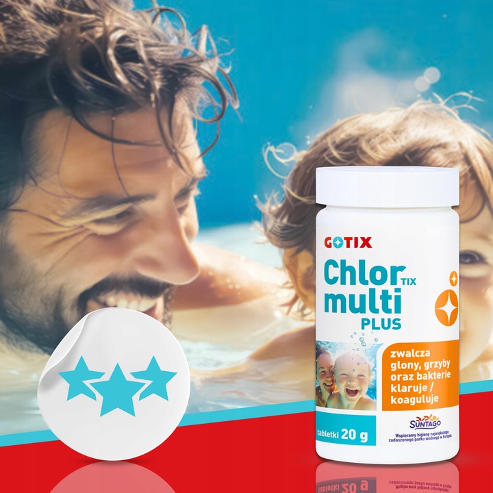 Chlor do Basenu Jacuzzi SPA Tabletki Multifunkcyjne Chemia do Basenu -