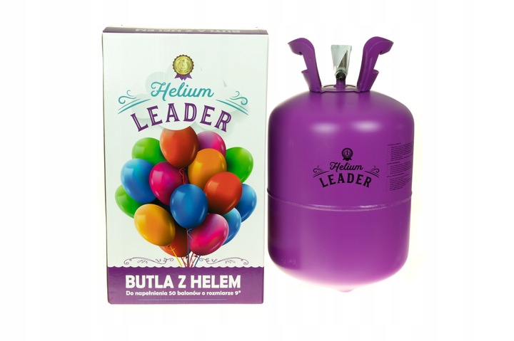 Butla z helem, hel do 50 balonów 9"