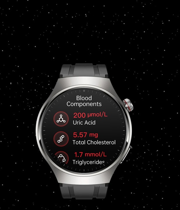 Zegarek Smartwatch AMOLED POMIAR CURKU EKG Glukoza BMI ROZMOWY CIŚNIENIE