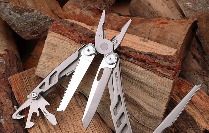 NEXTOOL MULTITOOL ZESTAW 16W1 2 RODZAJE SZCZYPIEC NARZĘDZIE