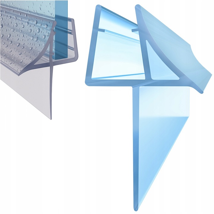 USZCZELKA DO KABINY PRYSZNICOWEJ SZYBY 4-6mm DRZWI DOLNA Z OKAPNIKIEM 100CM