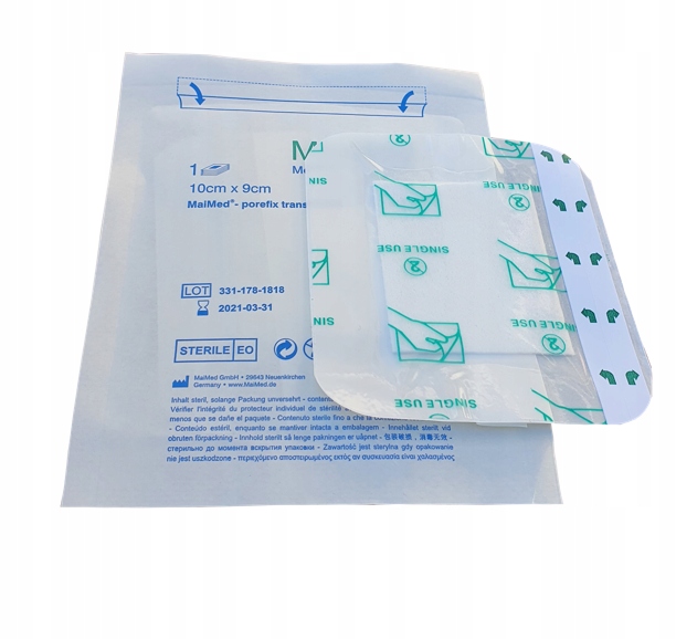 OPATRUNEK NA RANY JAŁOWY HYPOALERGICZNY Z WKŁADEM CHŁONNYM 15X9cm 25szt