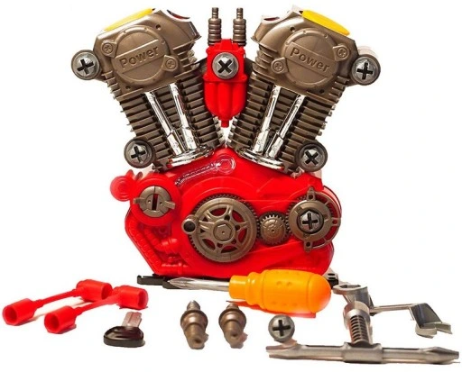 Mały mechanik silnik do skręcania i rozkręcania