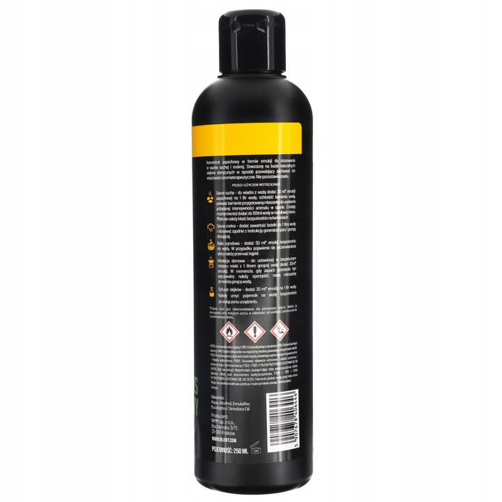 Emulsja do Sauny Aromaterapia Eukaliptus Cytrynowy Zapach Koncentrat 250 ml