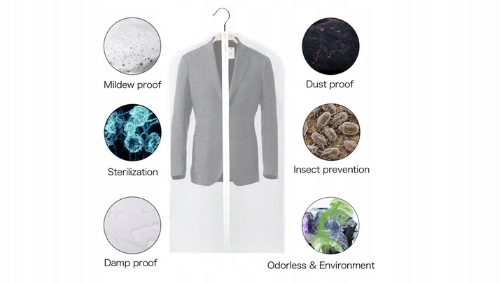 Pokrowce 6-pack całe z folii 60x100cm+ 60x130cm