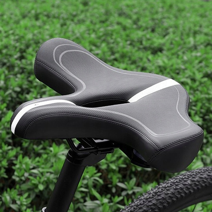 WYGODNE SIODEŁKO SIODŁO ROWEROWE NA ROWER DO ROWERU DUŻE MIĘKKIE MTB S11