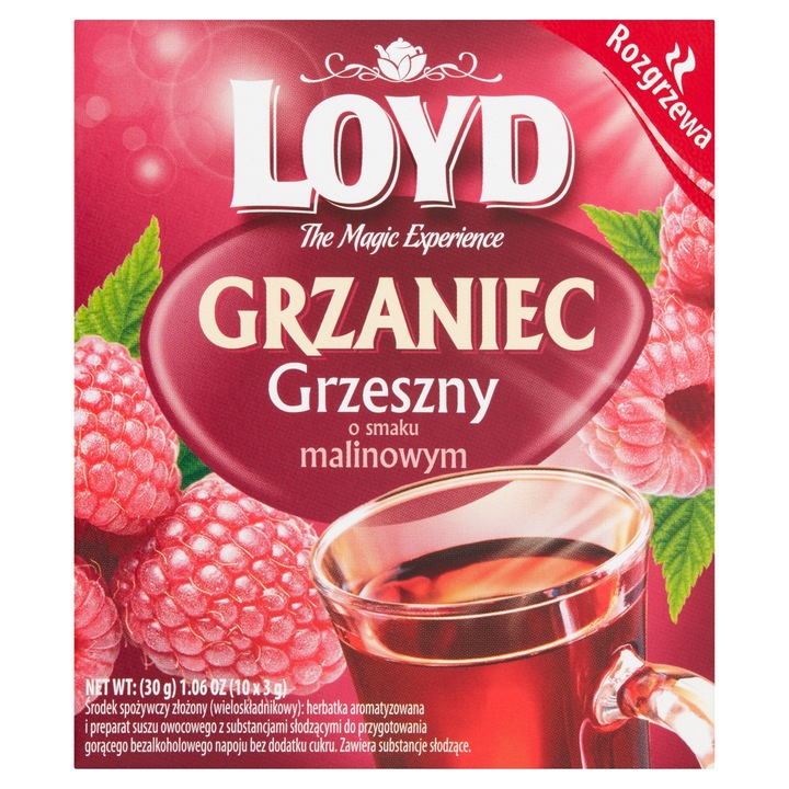 Rozgrzewająca Herbata Zimowa Owocowa Grzaniec Grzeszny Zimowy 10T LOYD