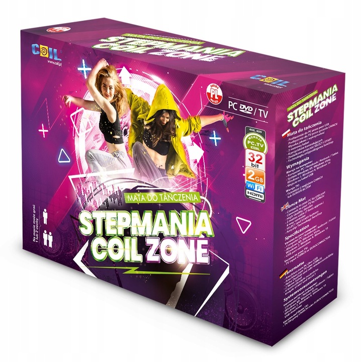 MATA MUZYCZNA PODWÓJNA TAŃCZENIA HDMI BEZPRZEWODOWA DLA DZIECI 32BIT 6W1 TV