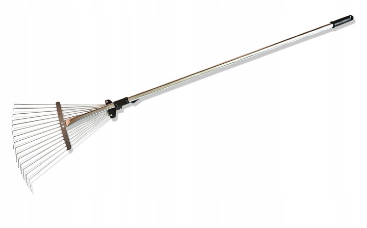 GRABIE METALOWE DO LIŚCI TRAWY Z TRZONKIEM WACHLARZOWE REGULOWANE