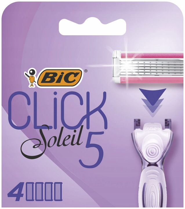 BIC CLICK SOLEIL 5 ZESTAW MASZYNKA DO GOLENIA DLA KOBIET + 6 WKŁADÓW OSTRZY