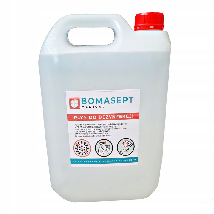 PŁYN DO DEZYNFEKCJI zapach ALOES 5L, BOMASEPT MEDI