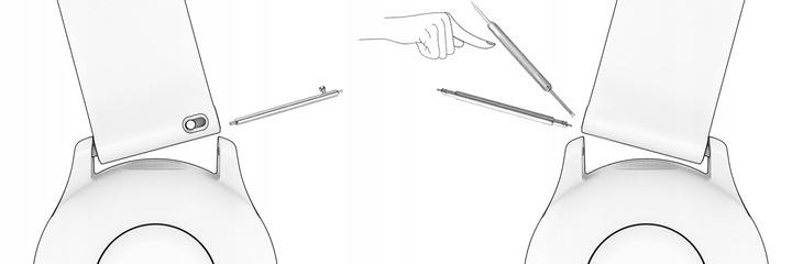 Pasek do zegarka skórzany Tekla T-04.02 PRO uniwerslany 20 mm + teleskopy