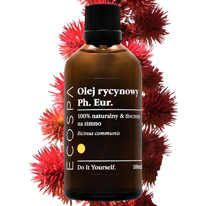 NATURALNY OLEJ RYCYNOWY NIERAFINOWANY TWARZ WŁOSY BRWI RZĘSY 100 ML ECOSPA