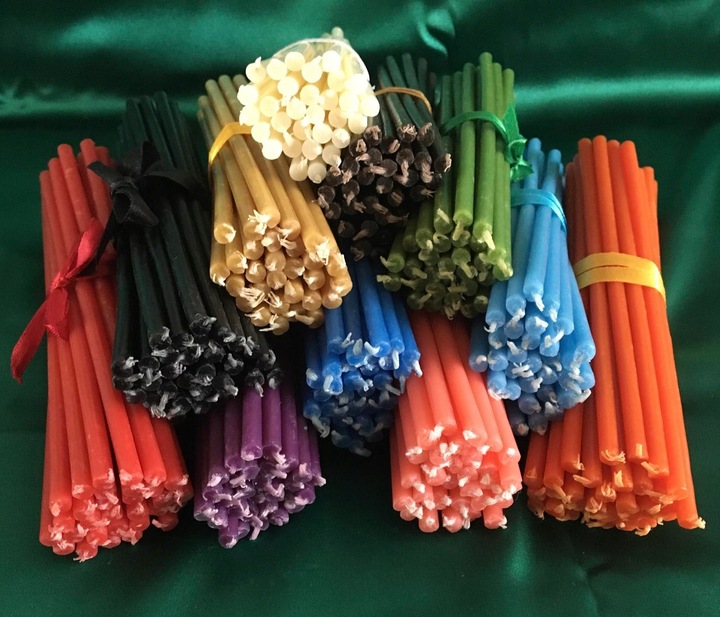 Świece rytualne woskowe intencyjną intencyjne