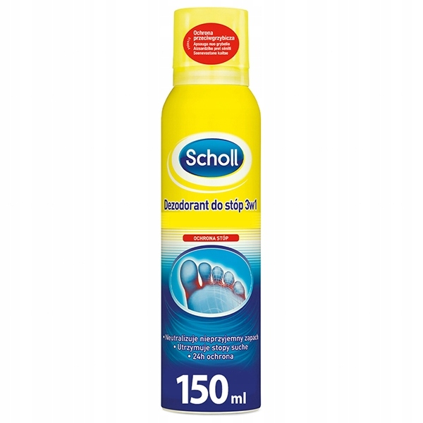Scholl Dezodorant do stóp 3w1, 150 ml