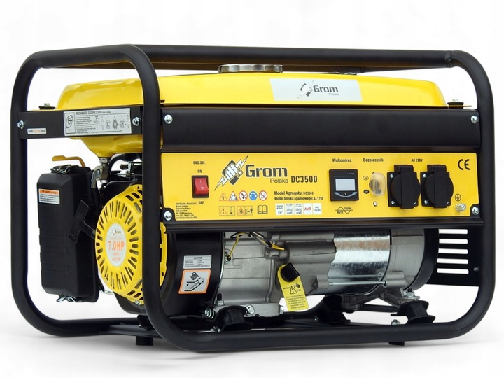 AGREGAT PRĄDOTWÓRCZY 5200W generator prądu GROM POLSKA MARKA +olej,