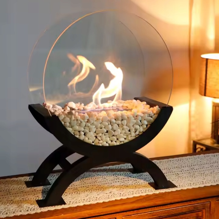 BIOKOMINEK WOLNOSTOJĄCY BEZDYMNY DO DOMU NA TARAS OGRODOWY BIO KOMINEK