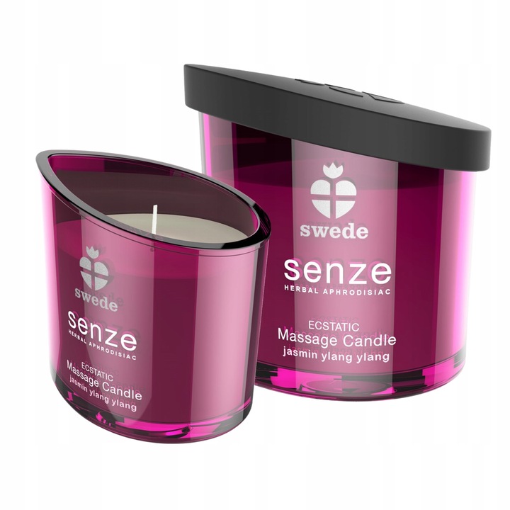 SWEDE Świeca Olejek do Masażu Erotycznego Afrodyzjak Jaśmin Ylang 150 ml
