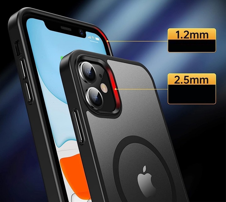 Etui Do iPhone 11 +Szkło 9H WZMACNIANE 360° Matt Case Do Magsafe