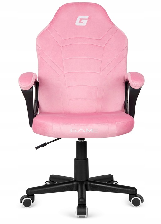 Fotel obrotowy gamingowy biurowy MARIO krzesło do biurka dziewczynki różowy