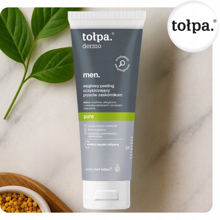 Peeling Węglowy Oczyszczający Przeciw Zaskórnikom dla Mężczyzn 100 ml