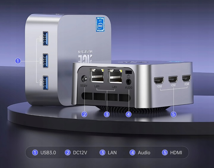 Mini Komputer INTEL Alder Lake N100 - DDR5 16GB, 1TB M.2 - Windows 11 PRO