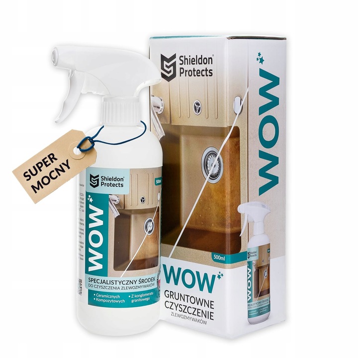 Silny środek do czyszczenia zlewu granitowego Shieldon Protects WOW 500ml
