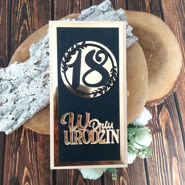 PUDEŁKO NA GOTÓWKĘ 18-te urodziny * PREZENT * hit OSIEMNASTKA