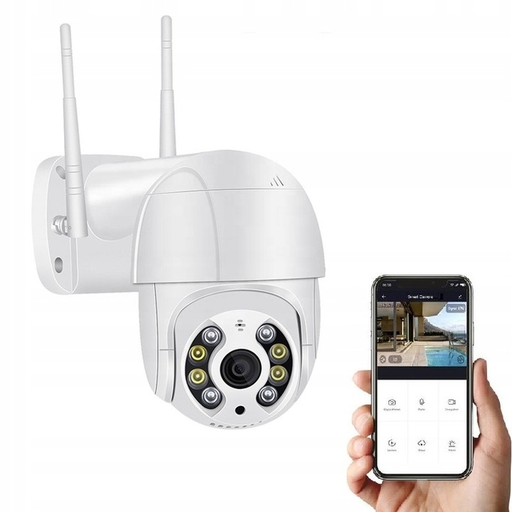 KAMERA ZEWNĘTRZNA OBROTOWA BEZPRZEWODOWA IP66 DIGICAM 2.0 WIFI 8MP