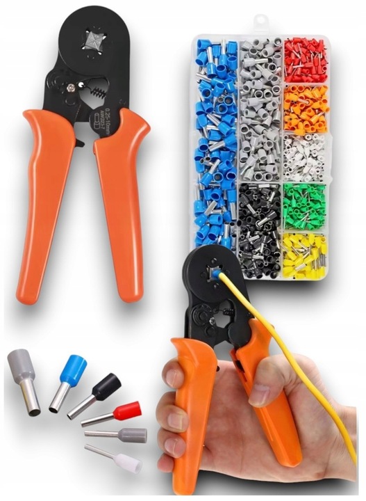 ZACISKARKA DO TULEJEK ŚCIĄGACZ IZOLACJI PRASKA DO KABLI TULEJKI 1200