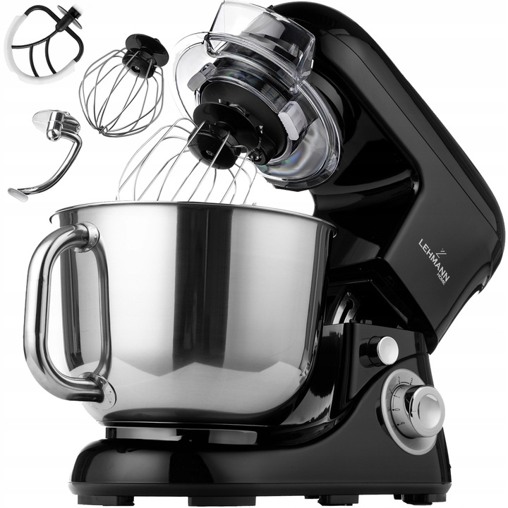 ROBOT KUCHENNY PLANETARNY MIKSER LEHMANN WIELOFUNKCYJNY 5L CZARNY