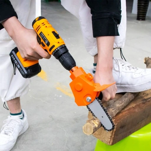 PRZYSTAWKA ADAPTER PIŁA ŁAŃCUCHOWA DO WIERTARKI WKRĘTARKI PORĘCZNA