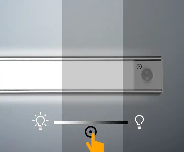 Lampa Podszafkowa Kuchenna LED Listwa Do Szafy Czujnik Baterie Magnes 60cm