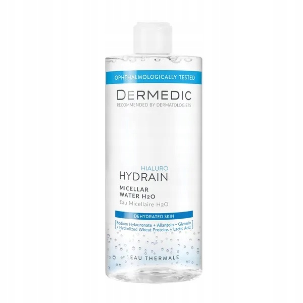DERMEDIC HYDRAIN HIALURO Płyn micelarny H2O 500 ml Do skóry suchej