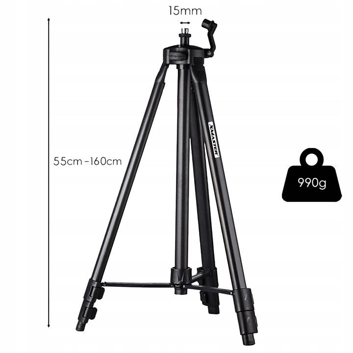 STATYW TRÓJNÓG DO LASERA KRZYŻOWEGO POZIOMICY TRIPOD LIBELLA+ADAPTER