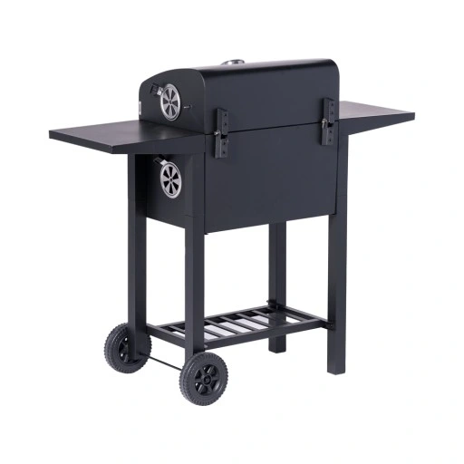 GRILL GRIL OGRODOWY WĘGLOWY POKRYWA POPIELNIK TERMOMETR