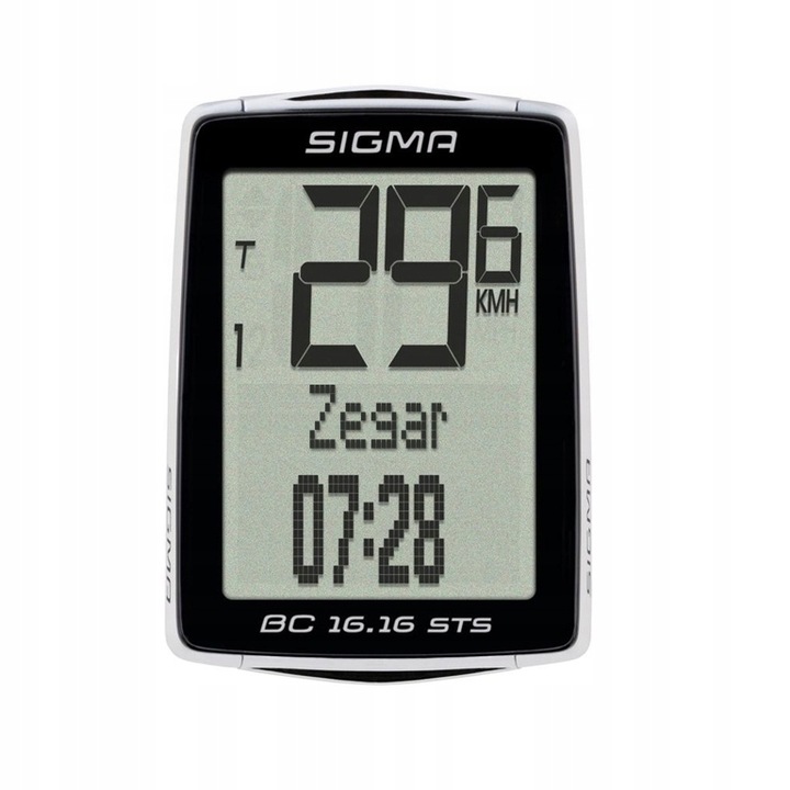 BEZPRZEWODOWY LICZNIK ROWEROWY SIGMA 16.16 NFC PODŚWIETLENIE POLSKIE MENU