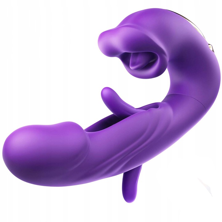 Flapping wibrator wielofunkcyjny fioletowy intensywne orgazmy 7 trybów