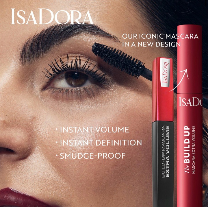 IsaDora tusz do rzęs Build Up Mascara Extra Volume 01 Super Black Isa Dora