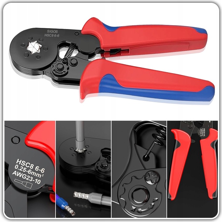 ZESTAW ŚCIĄGACZ IZOLACJI ZACISKARKA PRASKA SZEŚCIOKĄTNA DO TULEJEK