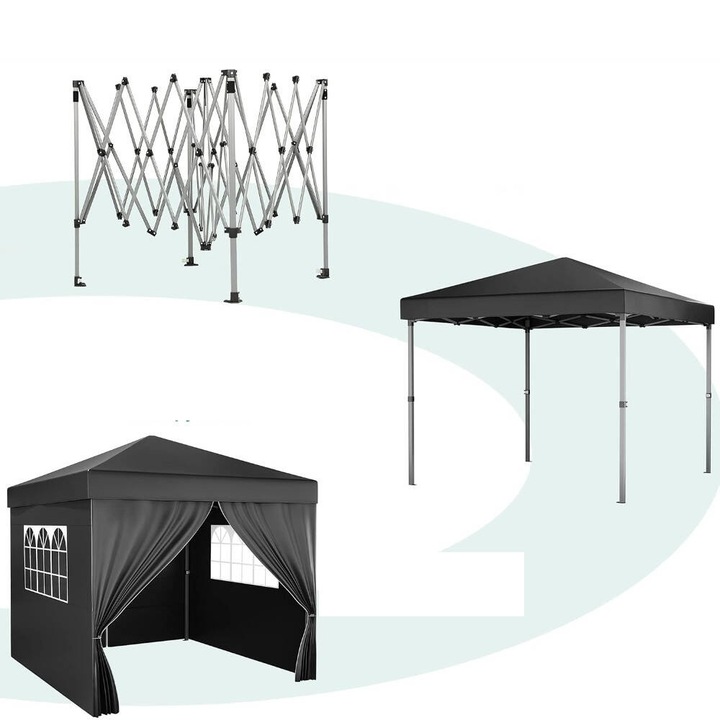 PAWILON OGRODOWY AUTOMATYCZNY NAMIOT HANDLOWY 3x3 m EKSPRESOWY 4