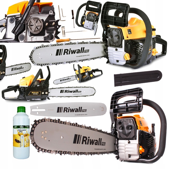 PIŁA SPALINOWA PILARKA ŁAŃCUCHOWA RIWALL RPCS 5140 WERSJA