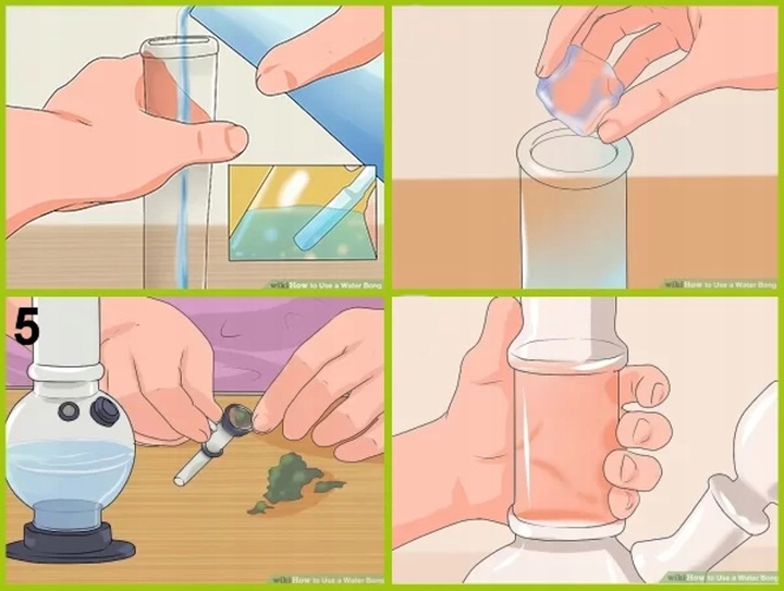 Bongo Szklane Bongo Lodowe Z Filtracją + Cybuch + Sitka Stalowe